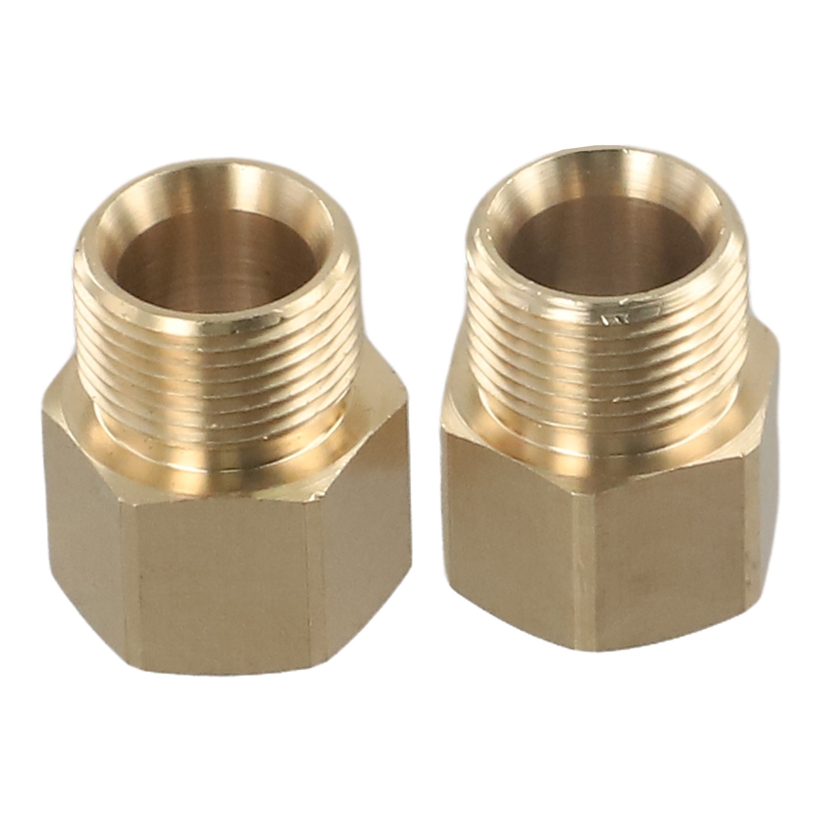 2xCoupler M22 15mm Male To M22 14mm Female Pressure Washer Hose Thread-Connector detailed image 2
