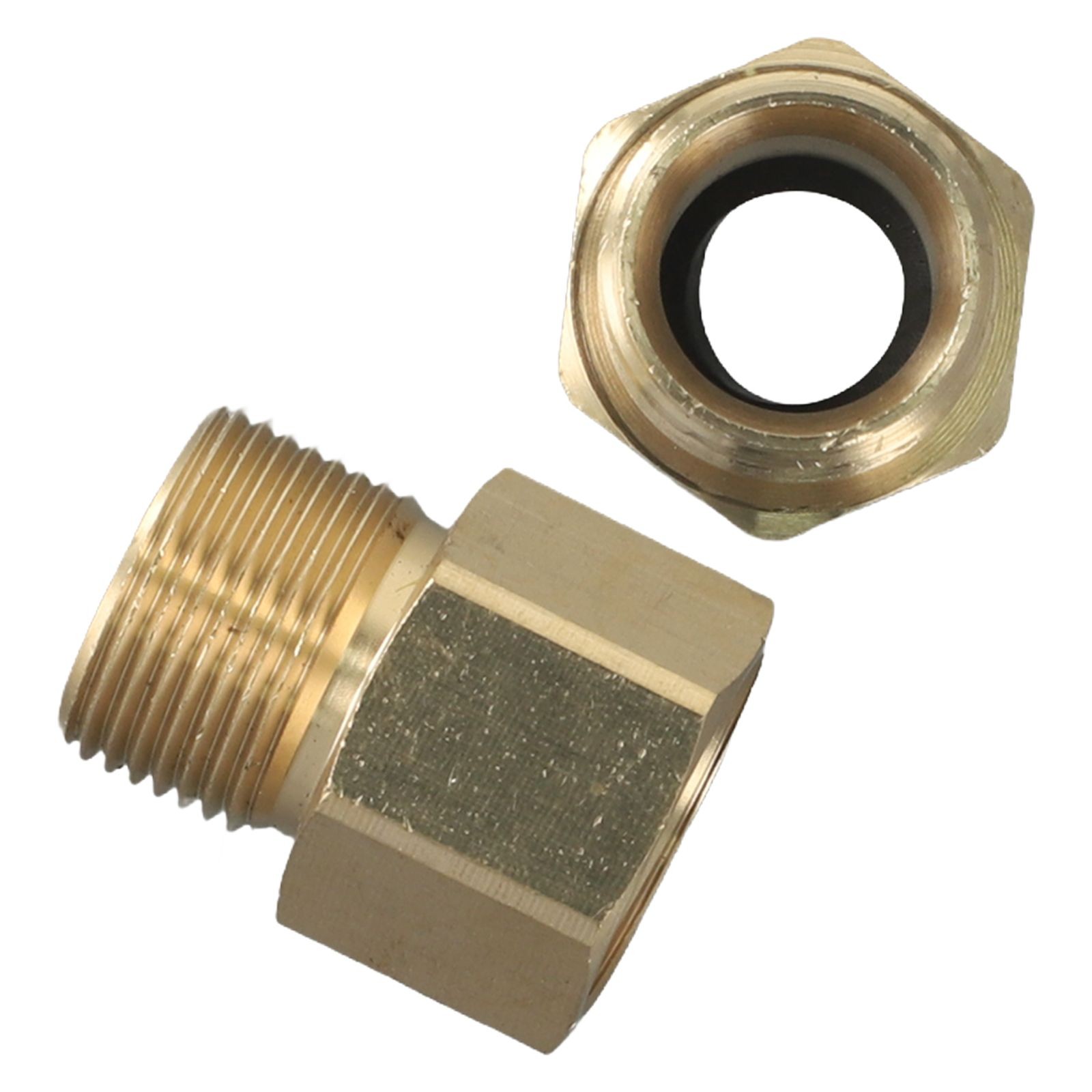 2xCoupler M22 15mm Male To M22 14mm Female Pressure Washer Hose Thread-Connector detailed image 6