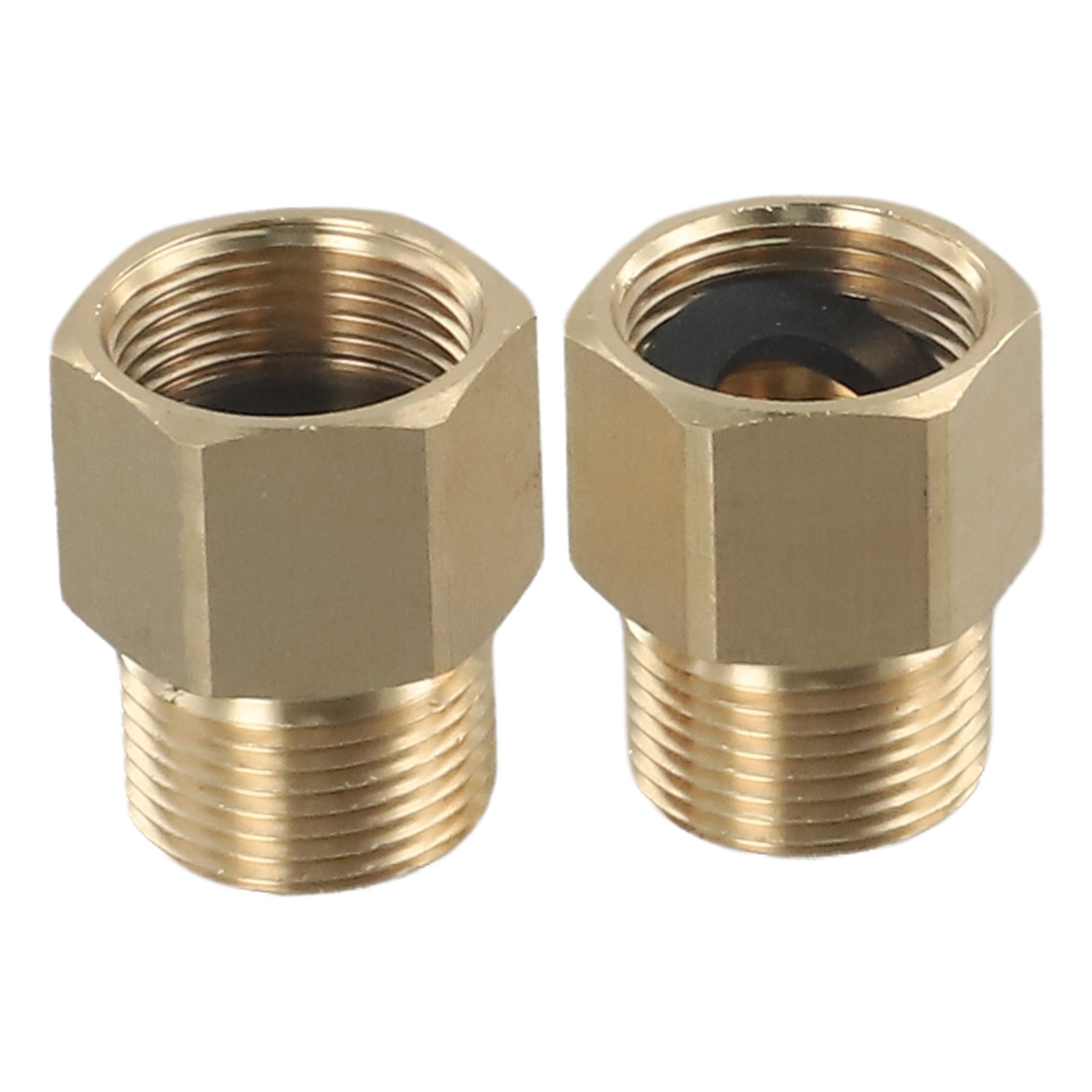2xCoupler M22 15mm Male To M22 14mm Female Pressure Washer Hose Thread-Connector detailed image 15