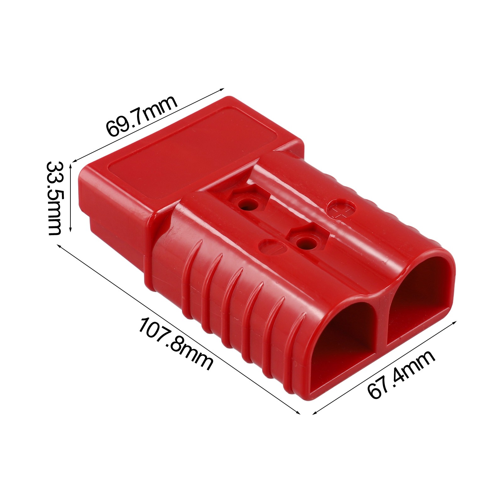 Safe and Easy to Use Gray and Red Forklift Battery Power Connector Pack of 2 - Afbeelding 17 van 36