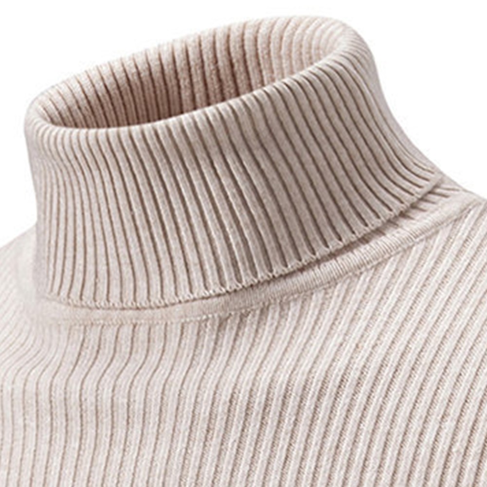 Rollkragenpullover für Herren Langarm Rippstrick in verschiedenen Farben - Bild 22 von 27