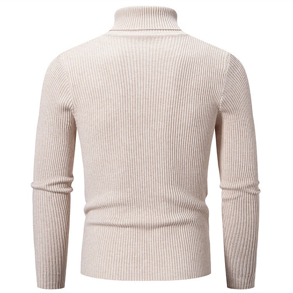 Rollkragenpullover für Herren Langarm Rippstrick in verschiedenen Farben - Bild 19 von 27