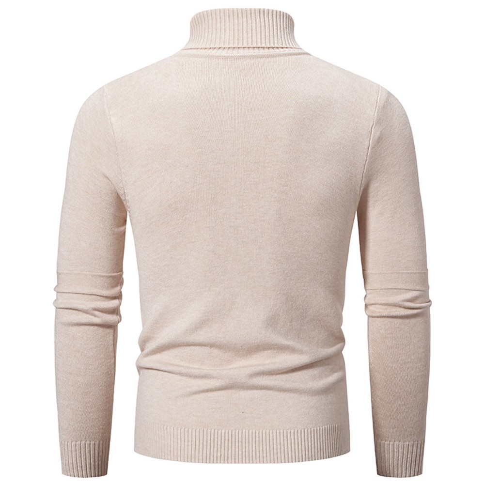 Mens Cozy Turtleneck Pullover Sweatshirt Perfect for Layering in Winter - Picture 11 of 19