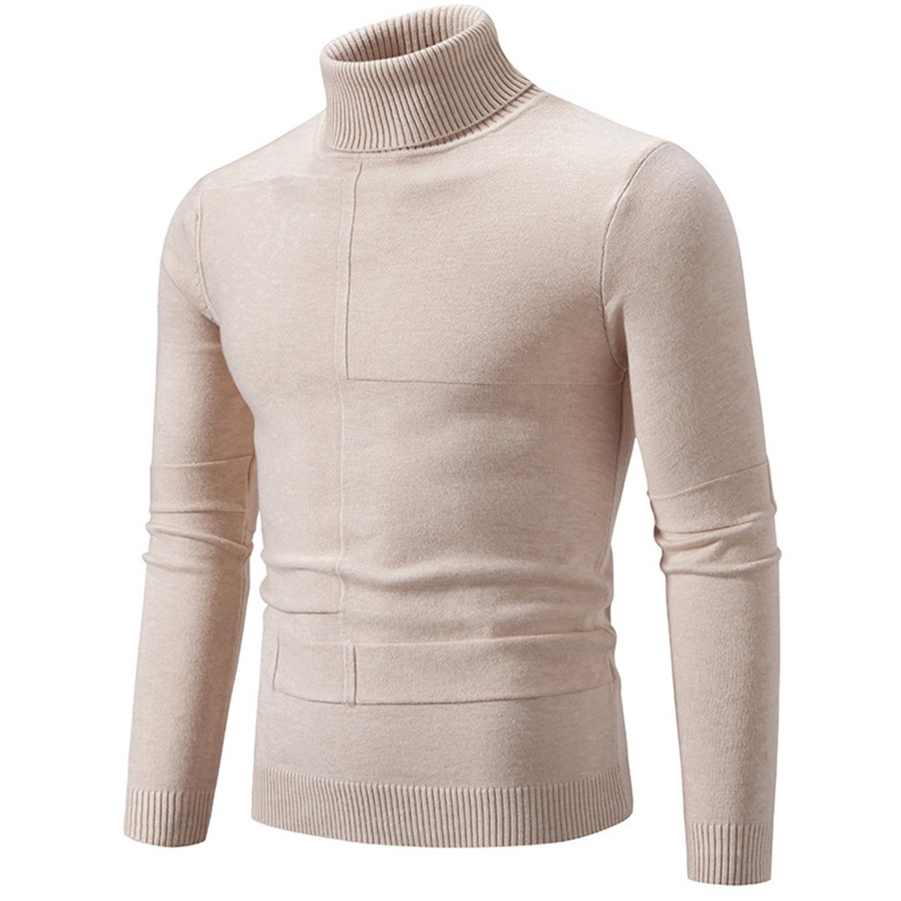 Mens Cozy Turtleneck Pullover Sweatshirt Perfect for Layering in Winter - Picture 10 of 19