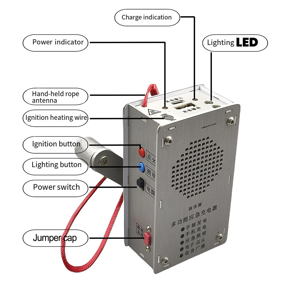 Compact Dynamo Generator Charger Perfect Companion for Camping Activities - Bild 21 von 23