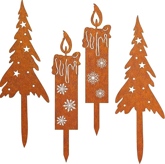 Outdoor Christmas Garden Deer Decoration with Sturdy Metal Ground Stakes - Picture 24 of 24