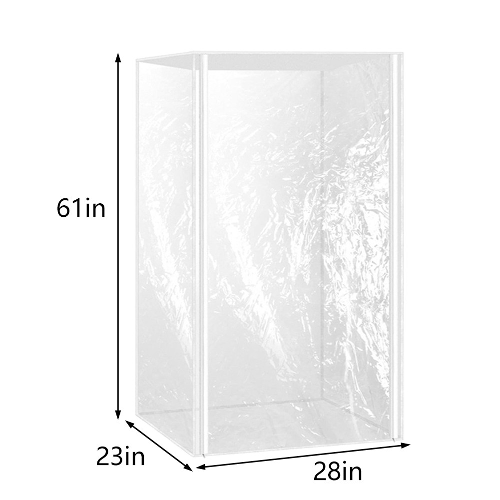 Lightweight Clear PVC Rack Cover Convenient Storage Solution for Bakeries