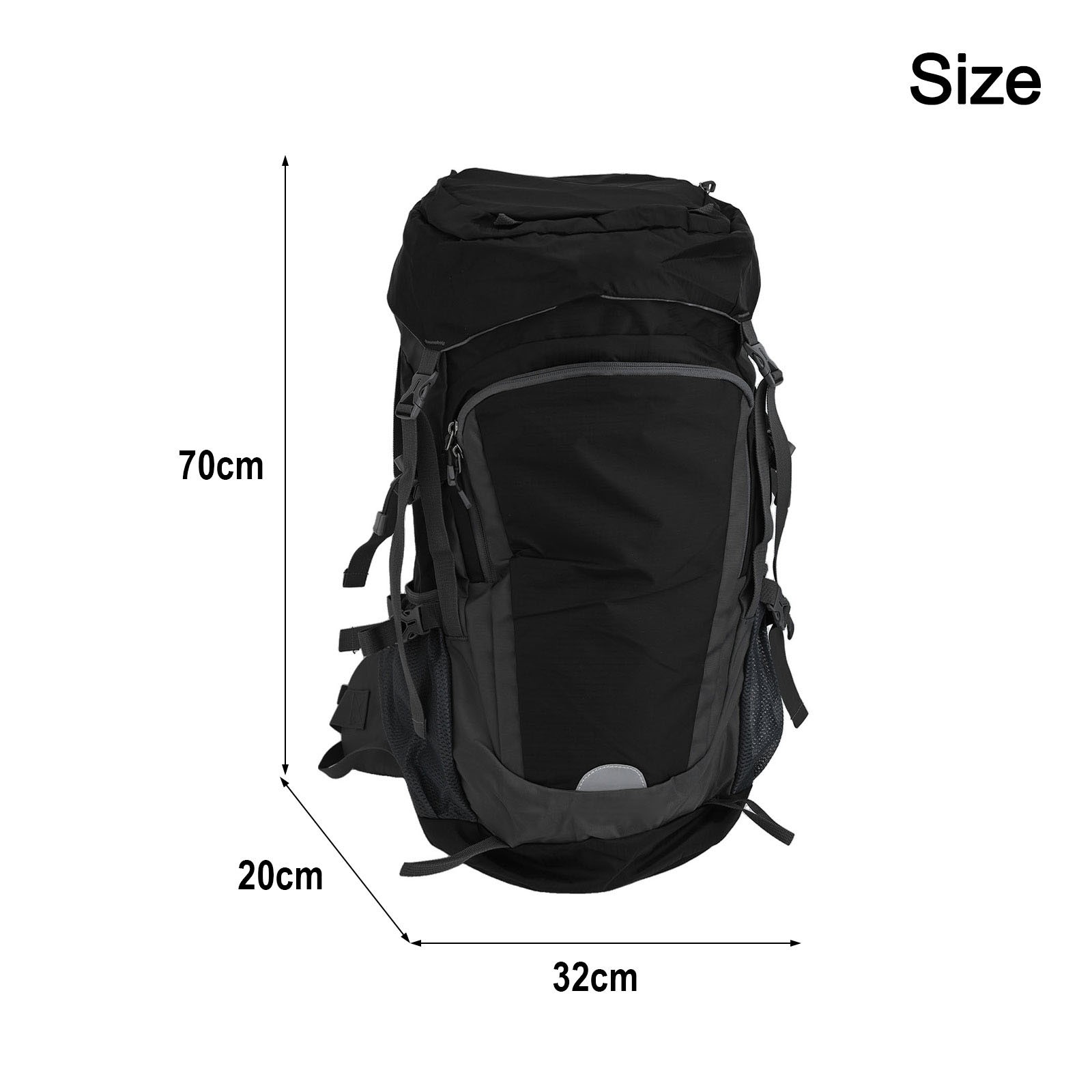 Brand New Hiking Backpack Traveling Backpack With Rain Cover Mesh Back mode Panel