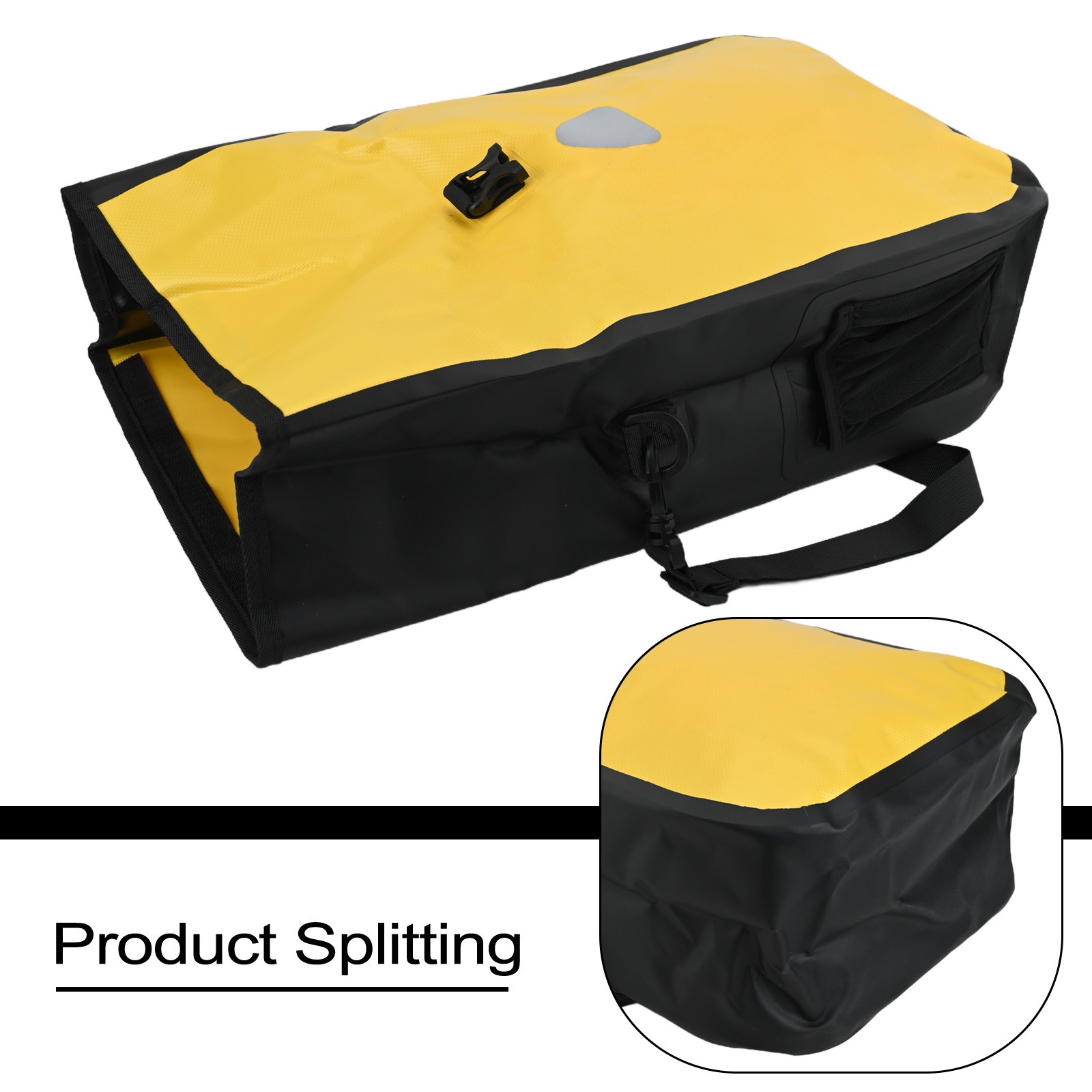 15L Waterproof Bicycle Pannier Bag Large Capacity MTB Bike Bag PVC Material - Picture 23 of 29