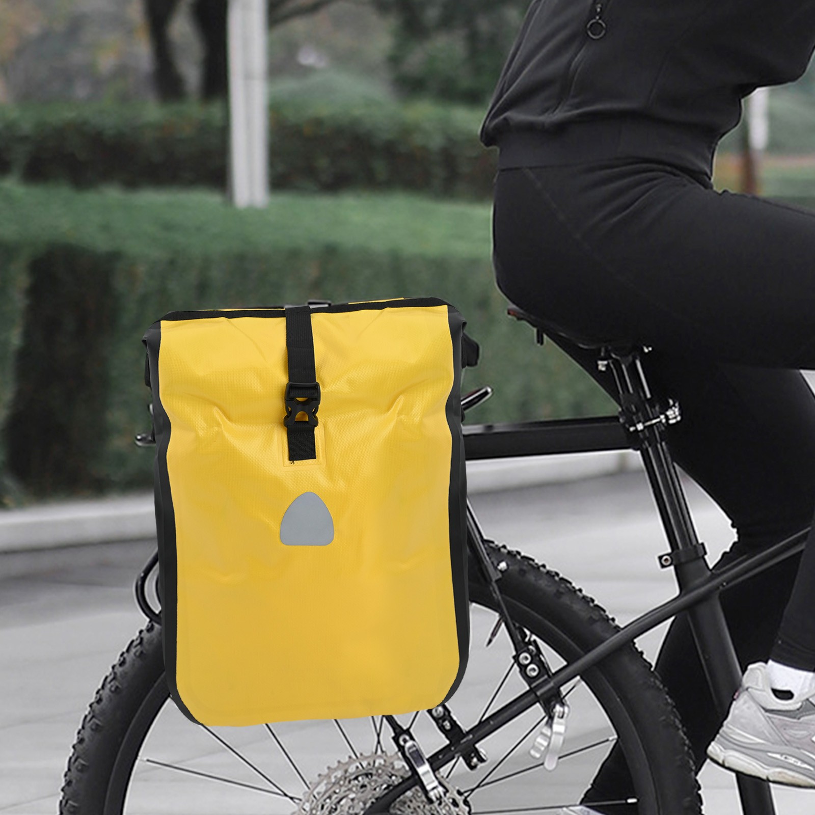 15L Waterproof Bicycle Pannier Bag Large Capacity MTB Bike Bag PVC Material - Picture 20 of 29