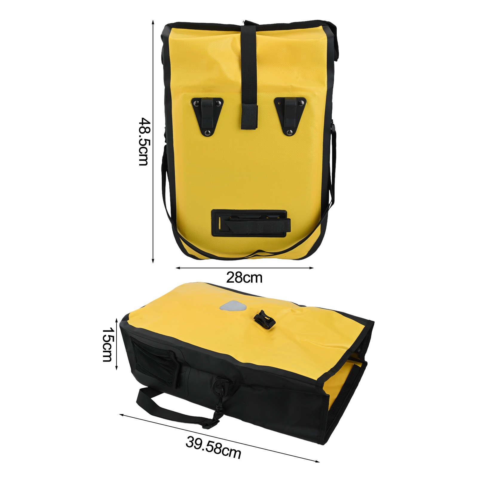 15L Waterproof Bicycle Pannier Bag Large Capacity MTB Bike Bag PVC Material - Picture 22 of 29