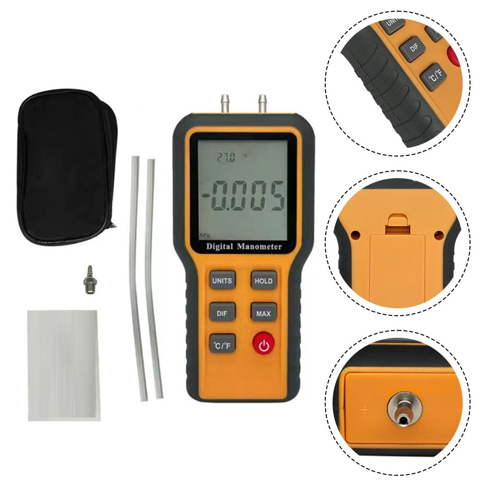 Hochauflösendes digitales Manometer mit praktischer Aufbewahrungsfunktionalitä - Bild 22 von 28