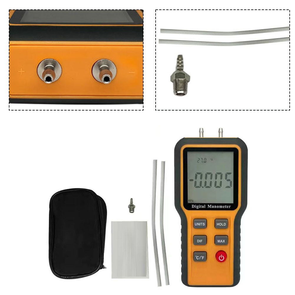 Hochauflösendes digitales Manometer mit praktischer Aufbewahrungsfunktionalitä - Bild 24 von 28