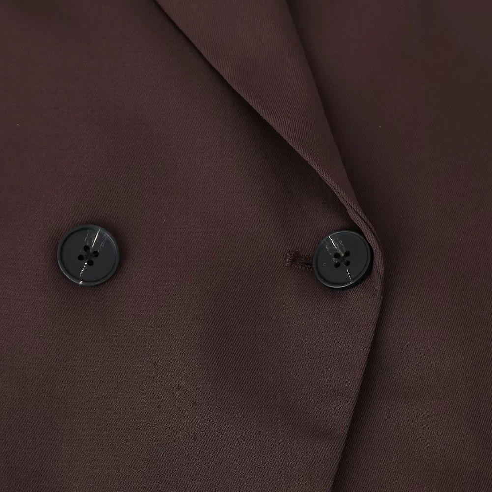 Stylish Women's Long Sleeve Blazer Coat with Cuff Buttons for Casual Use - Picture 21 of 48