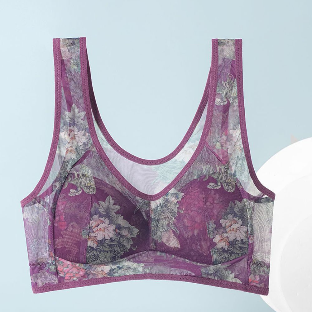 All Season Ice Silk Bra for Women with Comfort Fit Seamless Lace Design - Picture 36 of 41