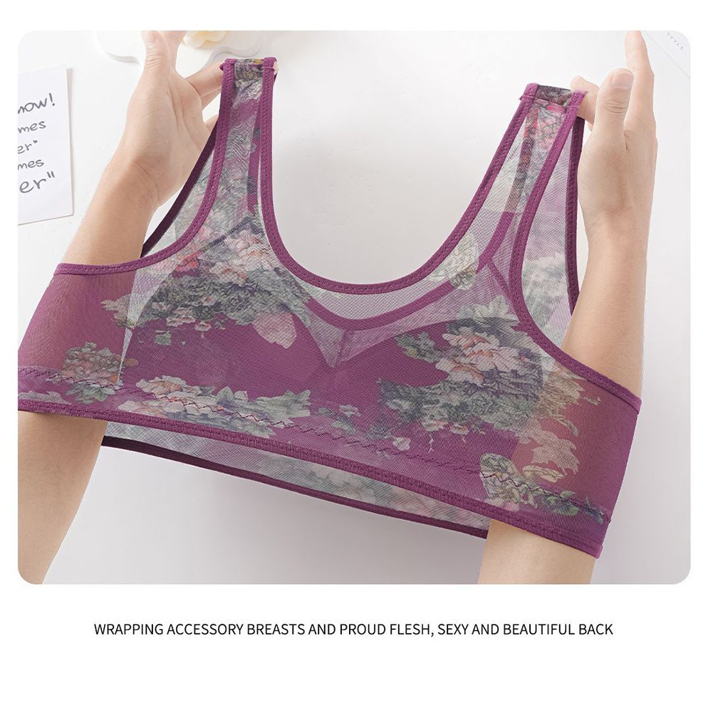 All Season Ice Silk Bra for Women with Comfort Fit Seamless Lace Design - Picture 32 of 41