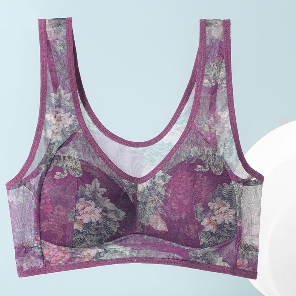 All Season Ice Silk Bra for Women with Comfort Fit Seamless Lace Design - Picture 29 of 41
