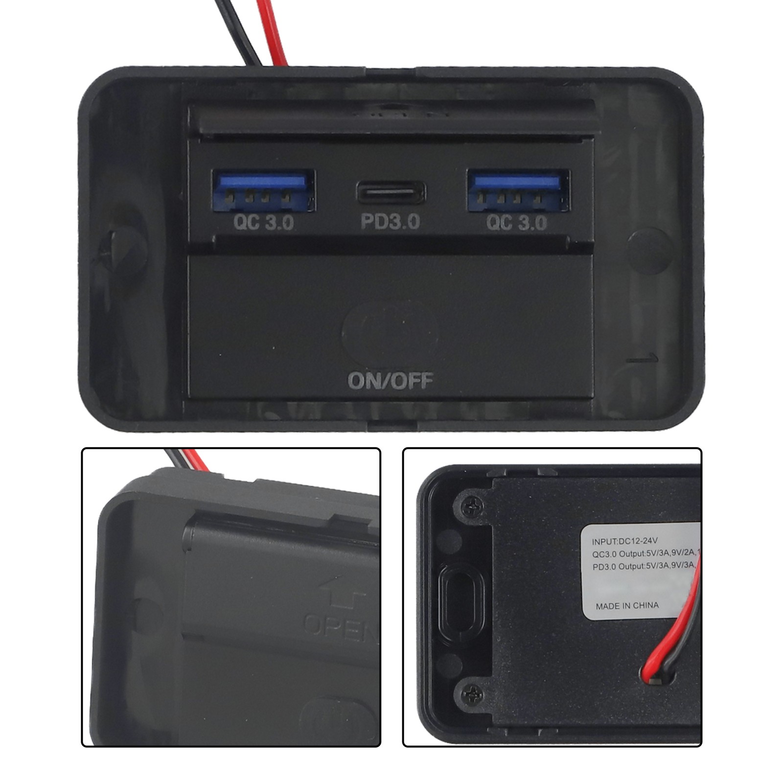 Double Chargeur Rapide Chargeur Voiture Prise Panneau Alliage Aluminium Coque LE - Photo 21 sur 36