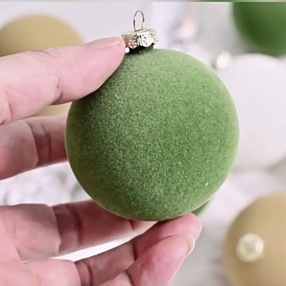 12 Velvet For Christmas Ornaments Balls for Tree Wall and Mantle Decorations - Picture 15 of 37