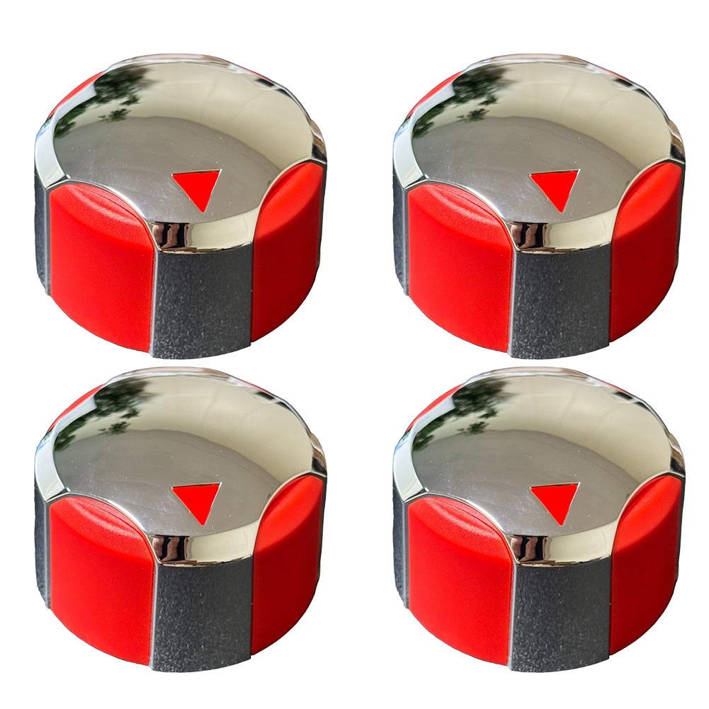 Upgrade Your BBQ Setup with a Set of 4 Electroplated Control Knobs for Easy Use