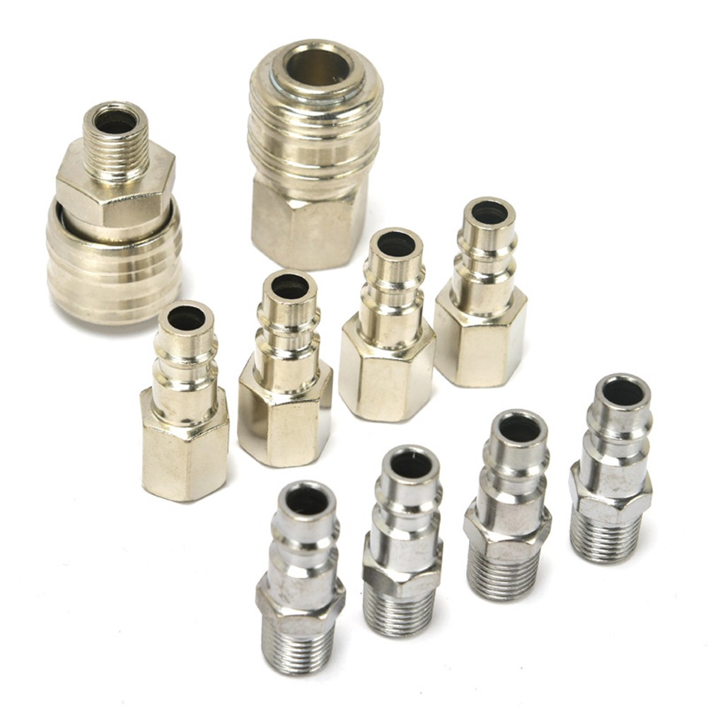 Druckluftverbinder-Sets 10-teilig 1/4 Schnellkupplungen für Druckluftwerkzeug-A - Bild 15 von 17