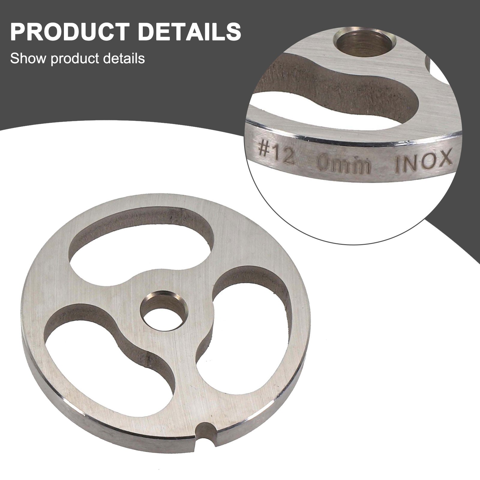 Achieve the Texture with 69mm Stainless Steel Meat Grinder Plate - Bild 21 von 32