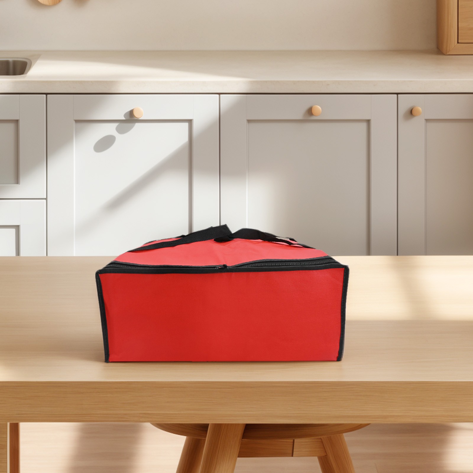 Insulated Pizza Delivery Bag Food Bag Insulated Grocery Bag Black And Red - Picture 42 of 51