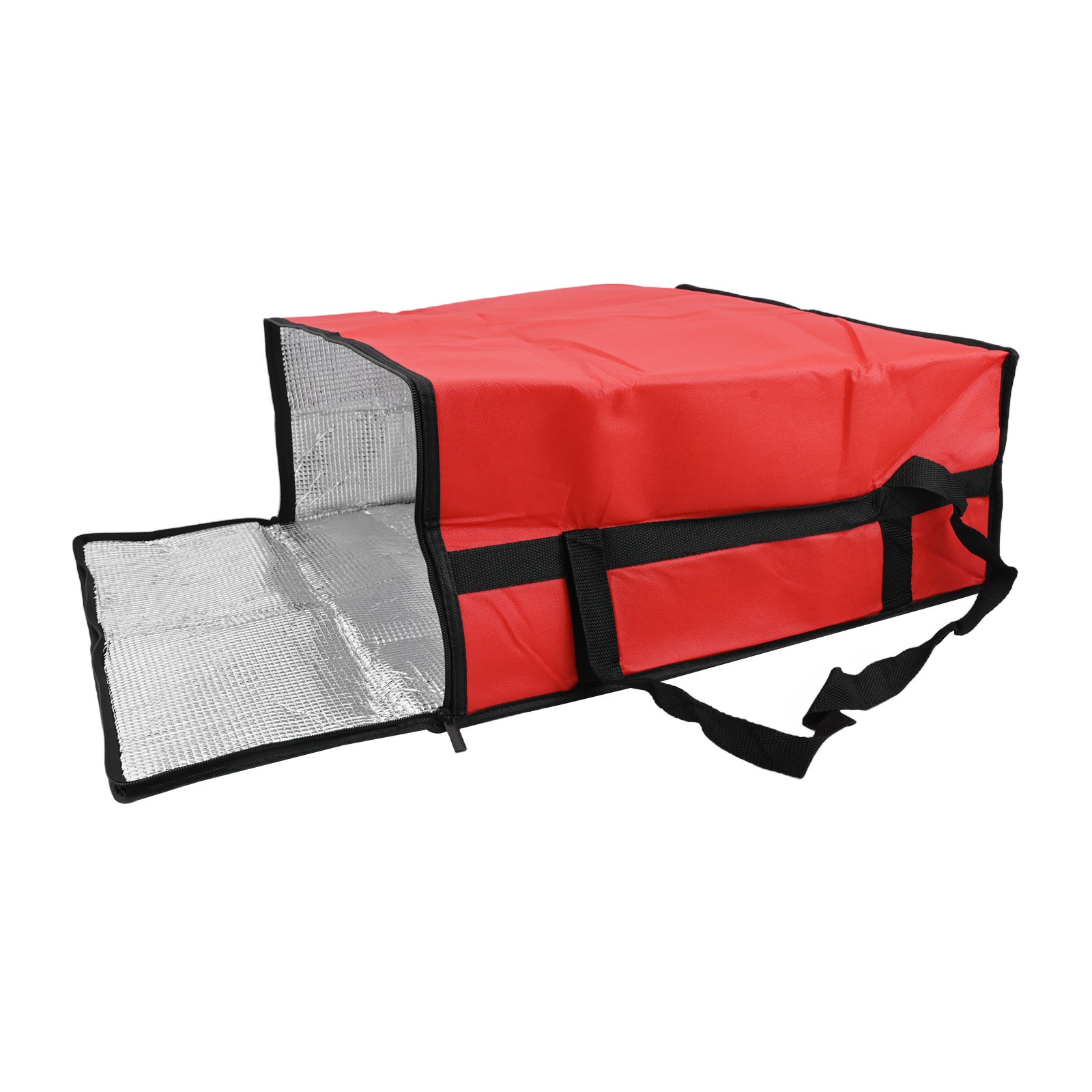 Insulated Pizza Delivery Bag Food Bag Insulated Grocery Bag Black And Red - Picture 47 of 51