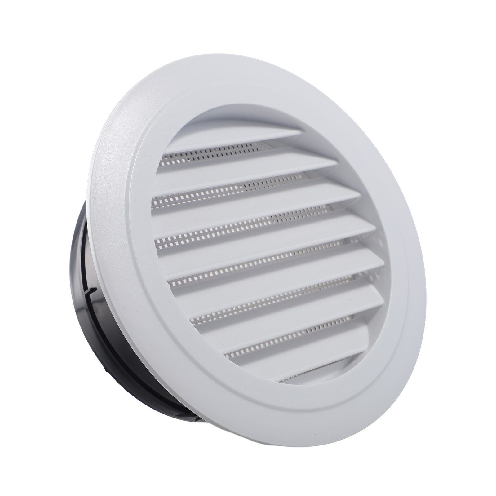 Duct Vents Round Louvered Vents Interior ABS Grille Ventilation Wall Vent Covers