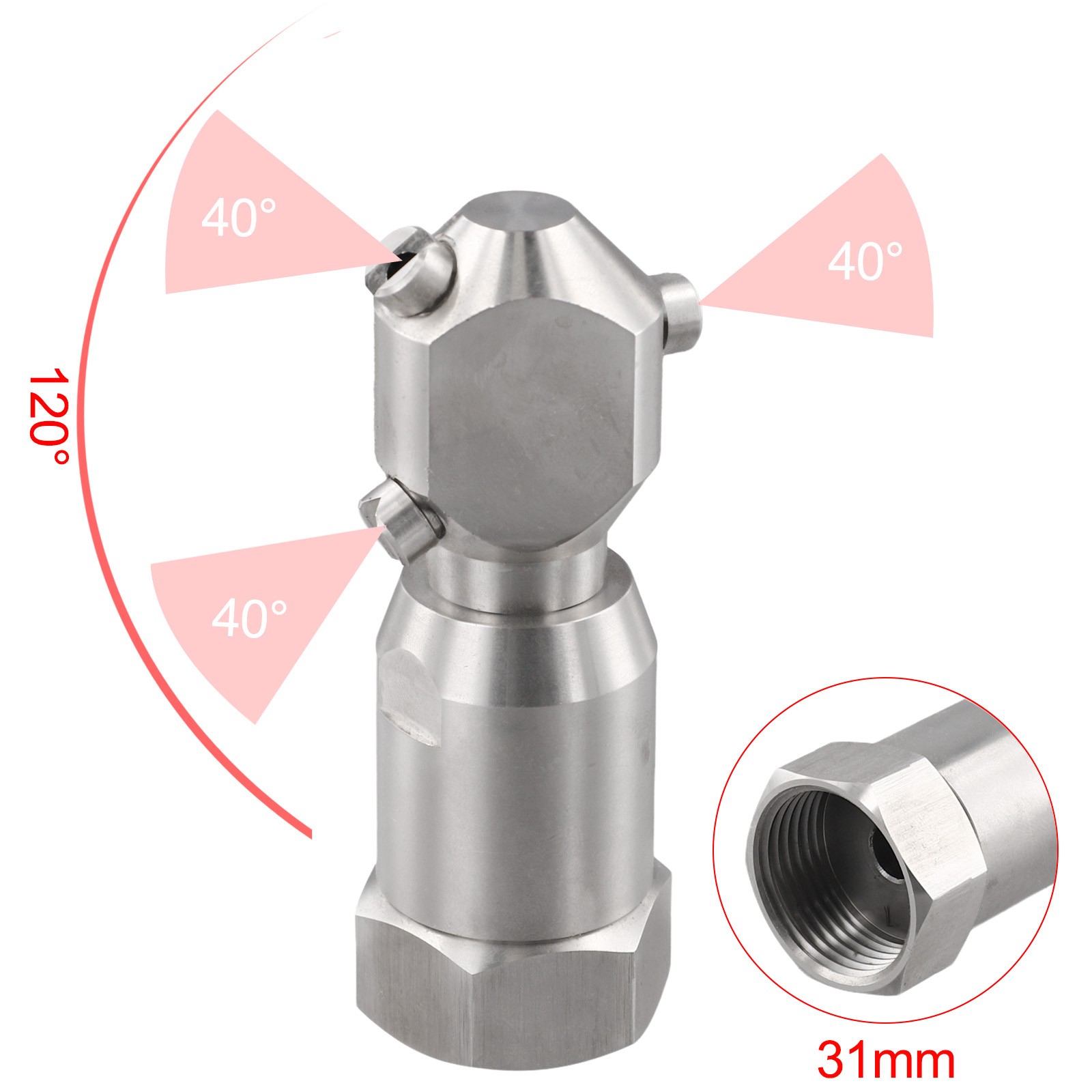 Advanced Rotating Tank Washing Spray Nozzle for High Temperature Cleaning - Picture 44 of 46