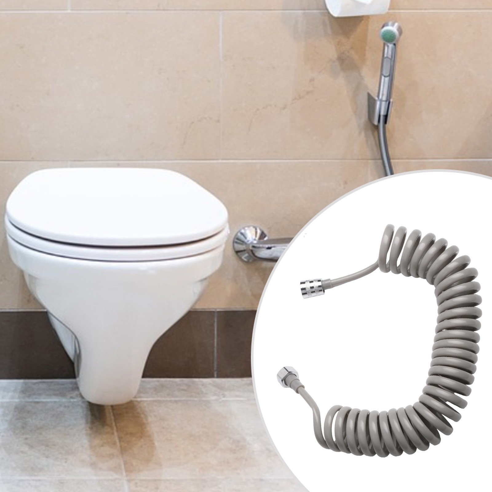 Glatter und vielseitiger Spiralfederschlauch für Duschkopf belastbar und flexib - Bild 17 von 28