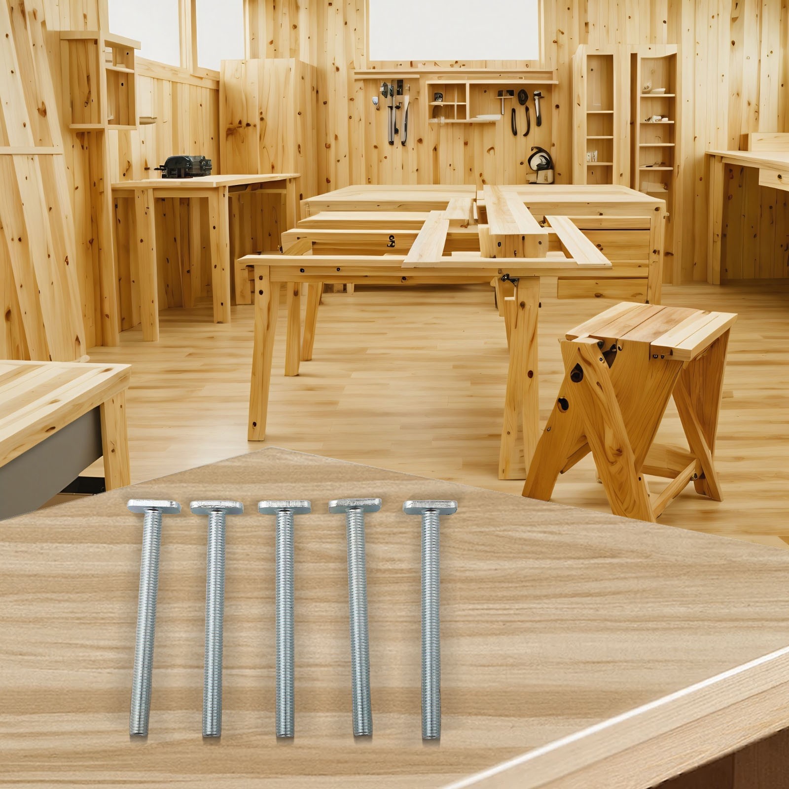 Holzbearbeitung Projekte T-Nutmuttern zuverlässige Lösung Standard 8 mm Schrau - Bild 18 von 24
