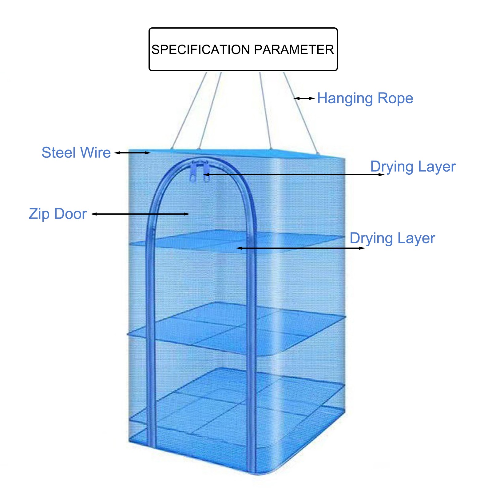 3 Layers Drying Rack Foldable Hanging Indoor/outdoor Vegetable Accessories
