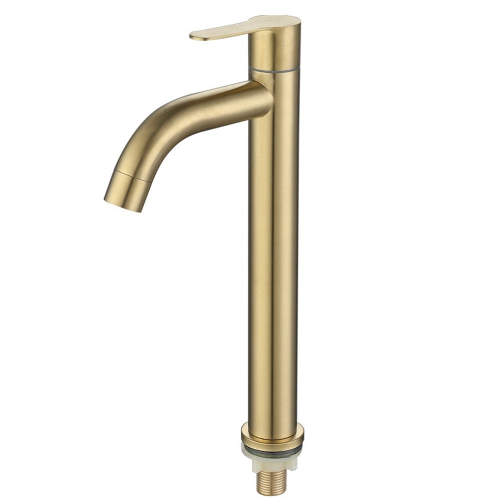 Grifo de lavabo de baño de uso cómodo grifo frío experiencia ergonómica - Imagen 13 de 14