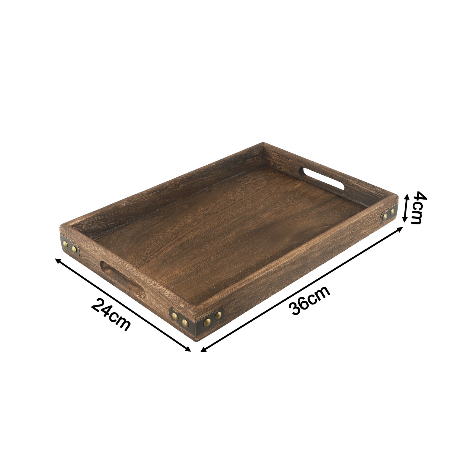 Tea Table Tray Set Wooden Tray Set Elegant Design Powerful Storage Capabilities - Picture 19 of 37