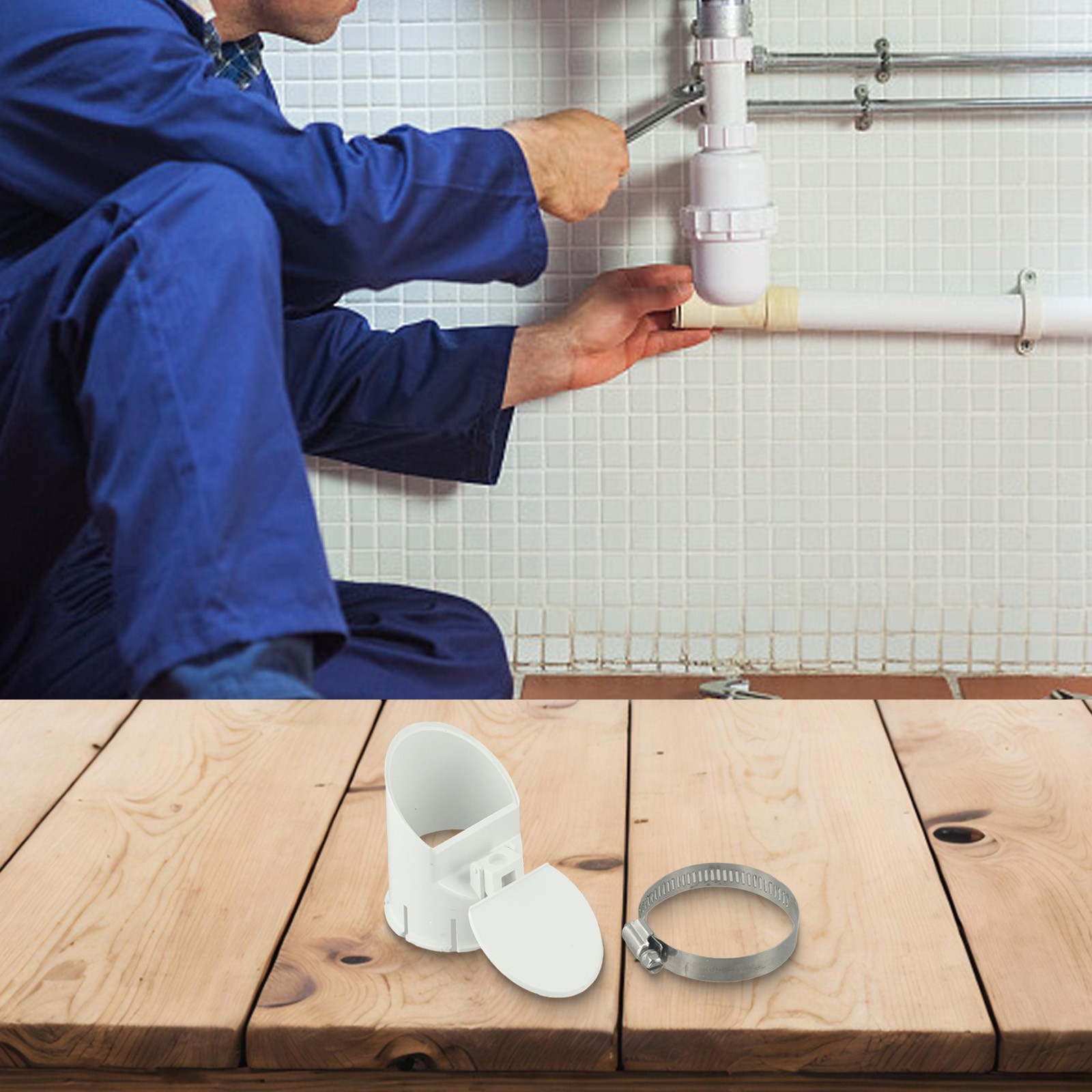 Weiße Drainagerohrabdeckung mit Insektenschutzfunktion für effiziente Drainage - Bild 19 von 50