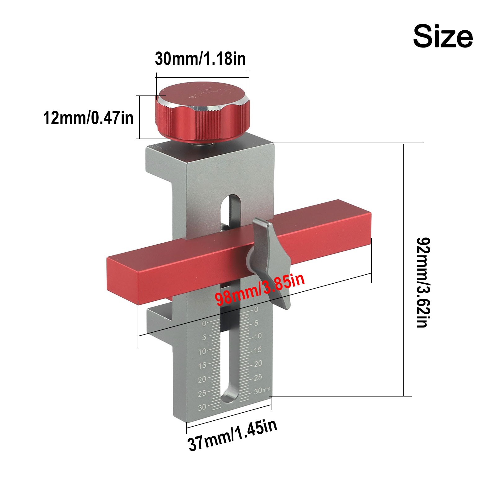 Cabinet Installer Adjustable Positioner Aluminum Alloy Body Tool Compact Design