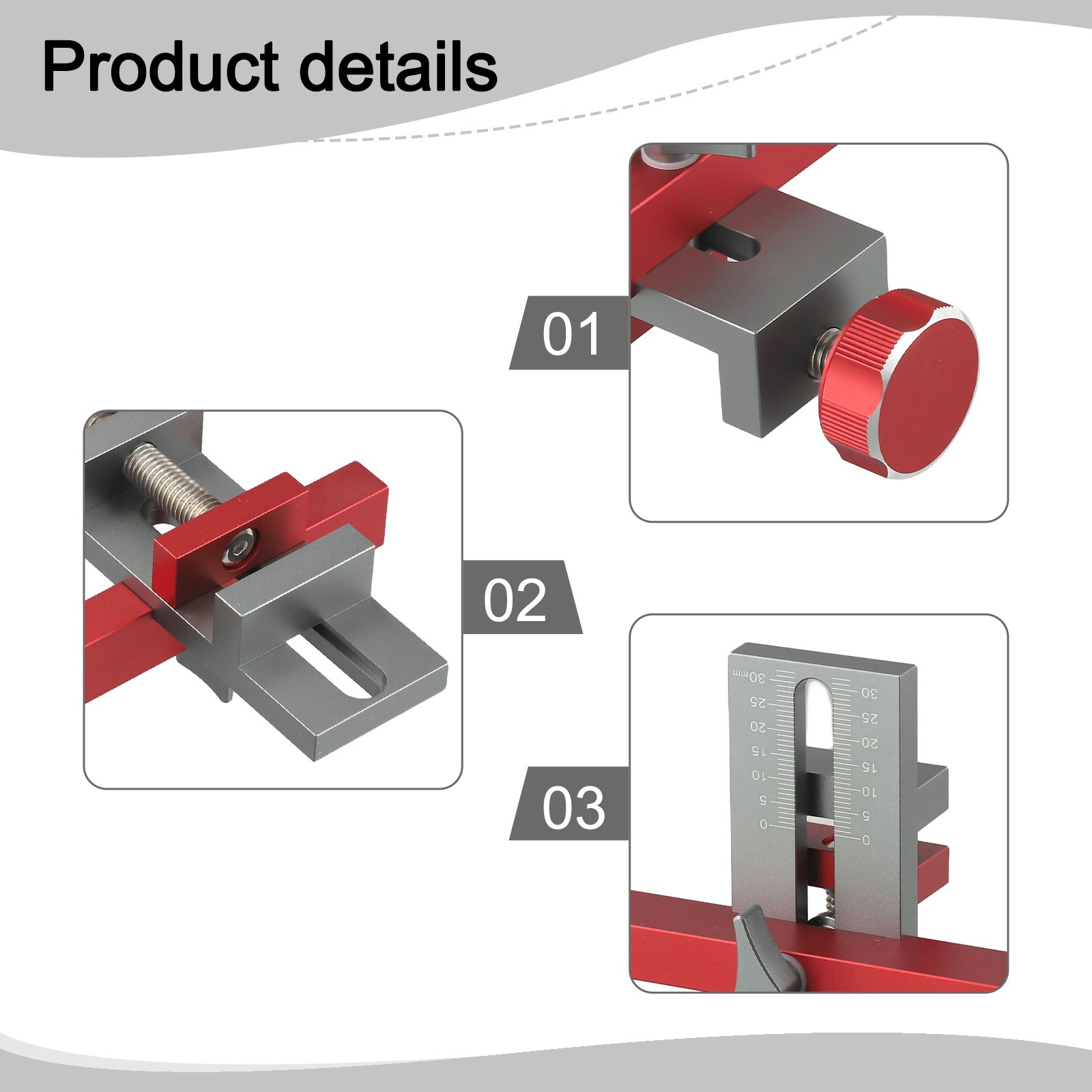 Cabinet Installer Adjustable Positioner Aluminum Alloy Body Tool Compact Design