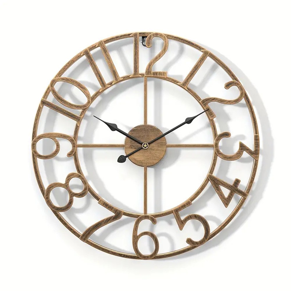 Stilvolle Wanduhr aus Metall für den Außenbereich perfekt für Garten und für - Bild 13 von 52