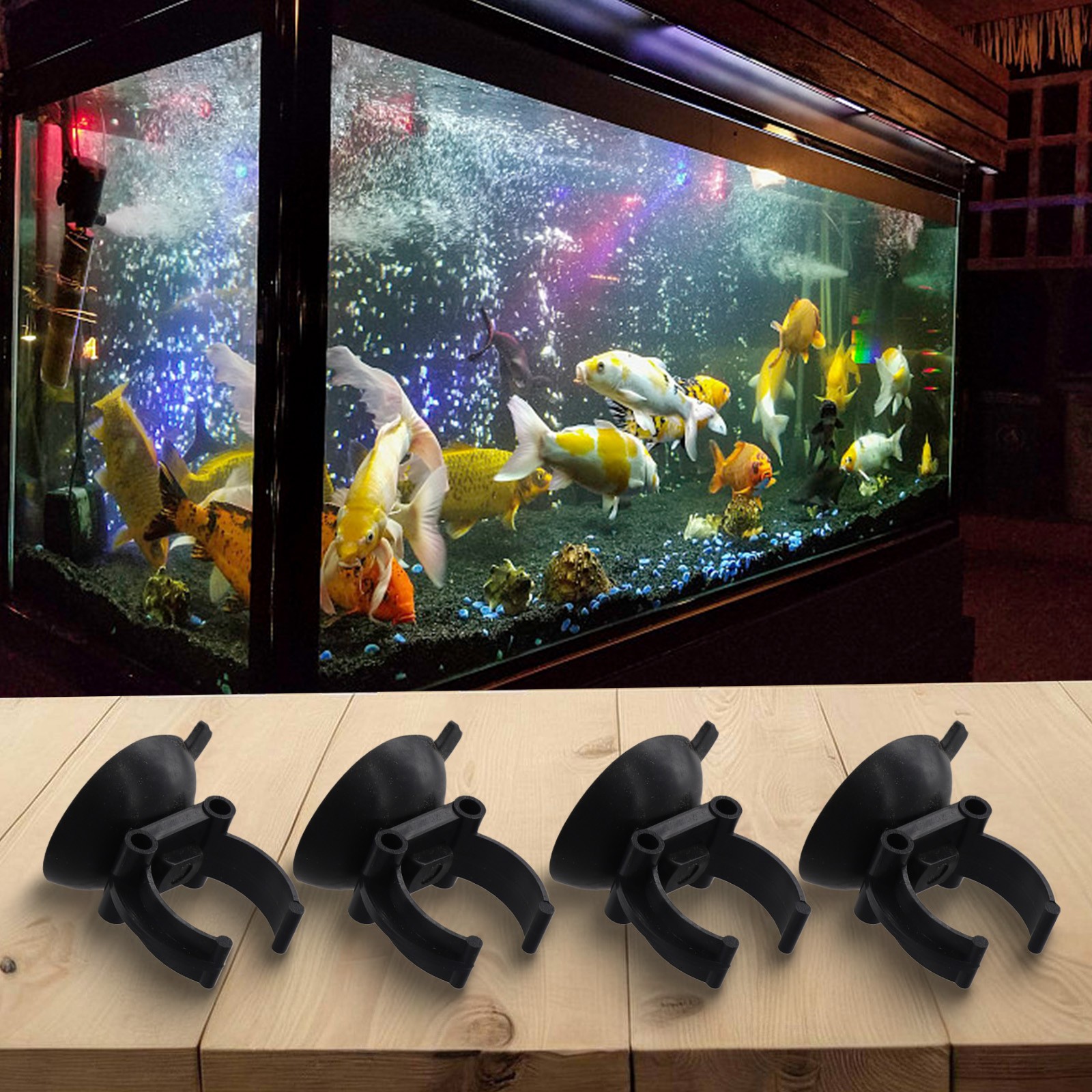 Set mit 48x zuverlässigen Aquarium Heizung Saugnapf Clips für Sicherheit - Picture 18 of 24