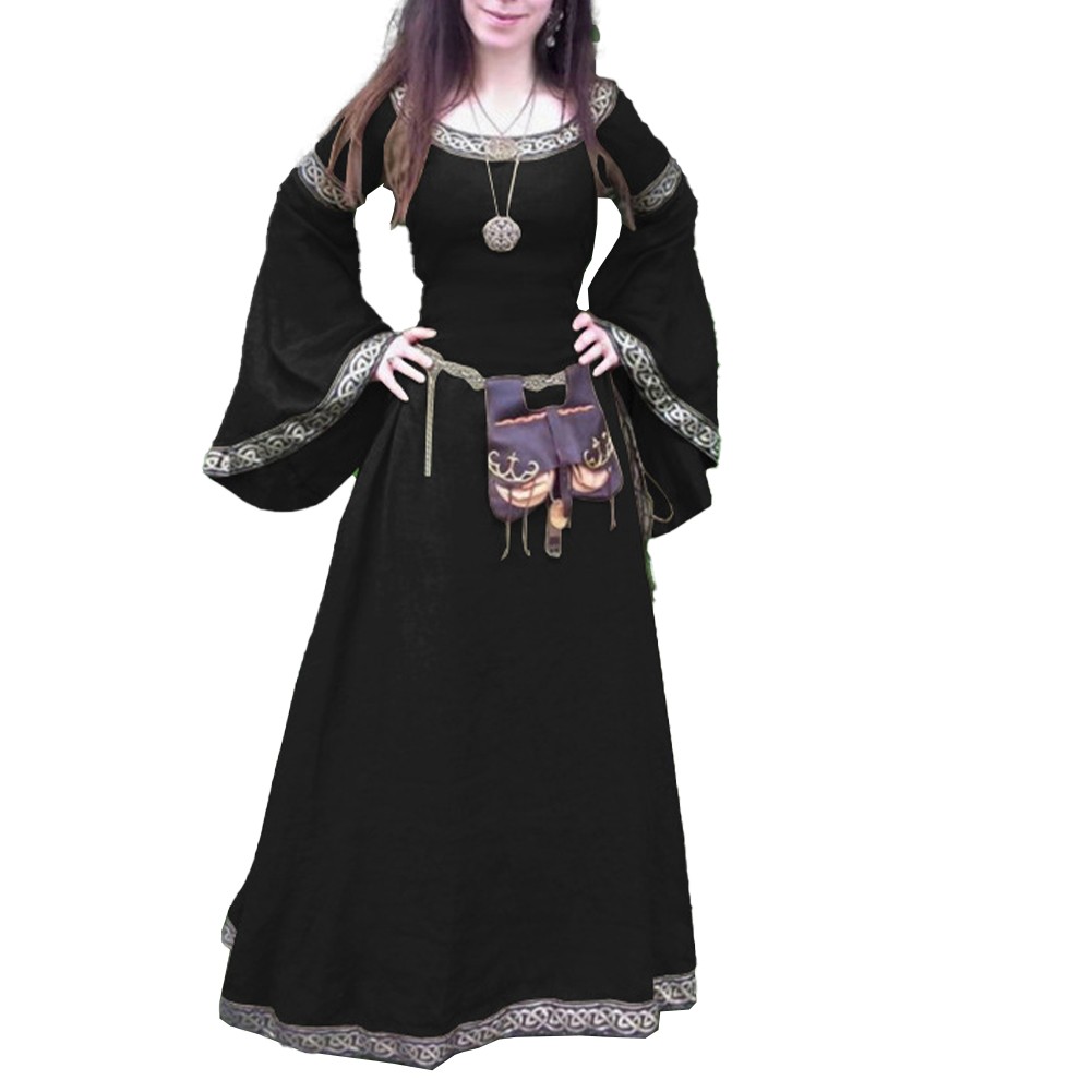 Long Sleeve Women Renaissance Dress Gothic Style for Performance Events - Picture 13 of 18