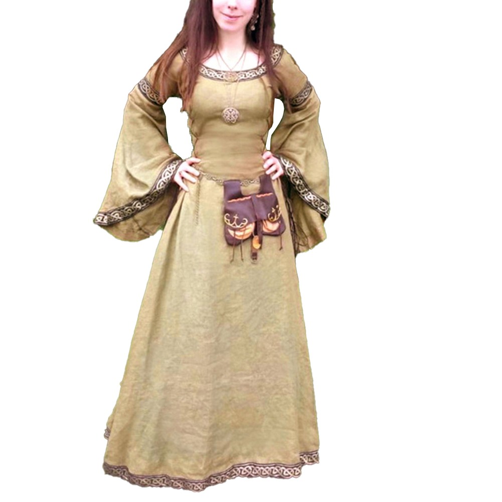 Long Sleeve Women Renaissance Dress Gothic Style for Performance Events - Picture 15 of 18