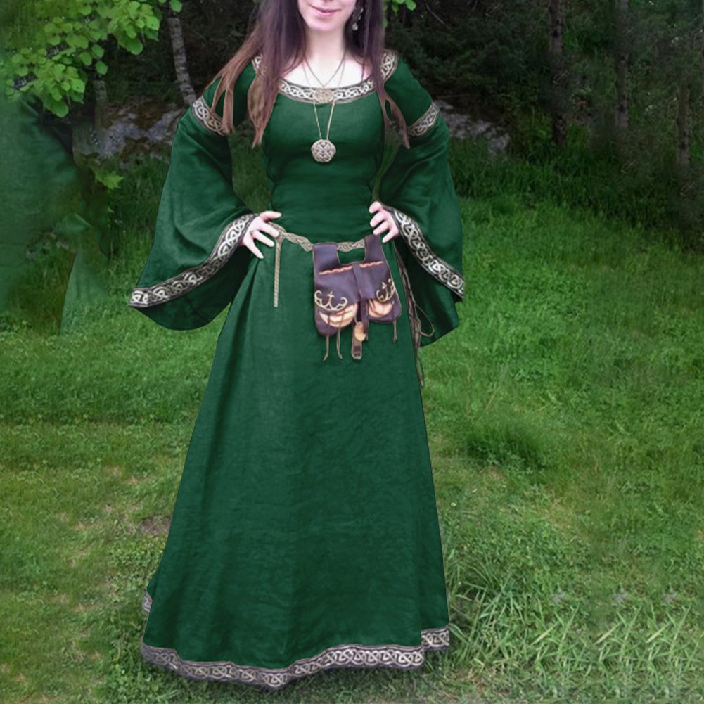 Long Sleeve Women Renaissance Dress Gothic Style for Performance Events - Picture 10 of 18