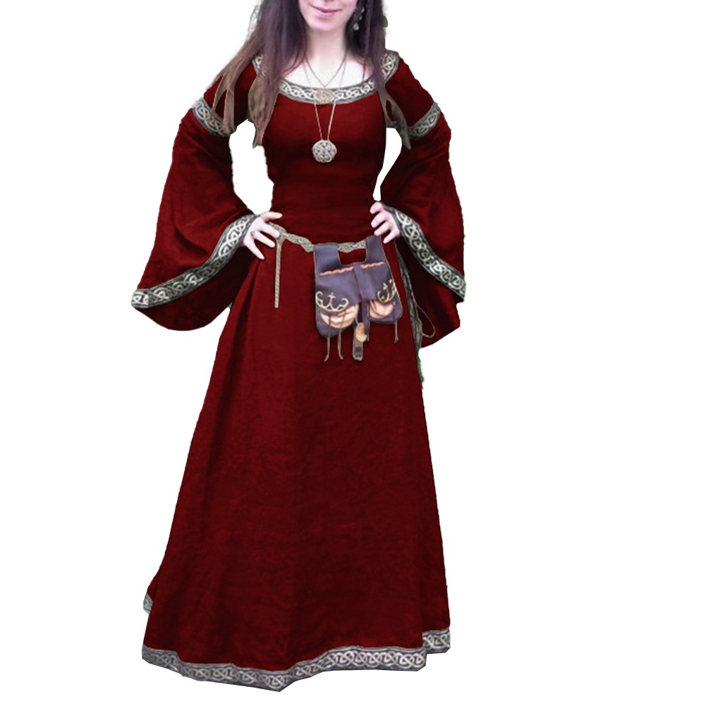 Long Sleeve Women Renaissance Dress Gothic Style for Performance Events - Picture 9 of 18