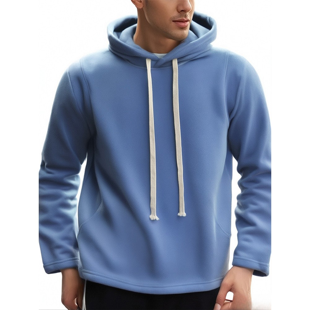 Causal Mens Baggy Hoodie with Warm Fleece Fabric Great for Sports Enthusiasts