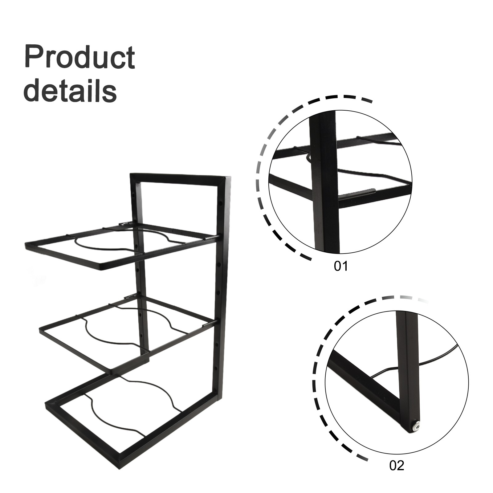 Pfanne Rack Schwerlast Unter officiel Kabinett Unter Sink -Speicher Platten Geburtstag