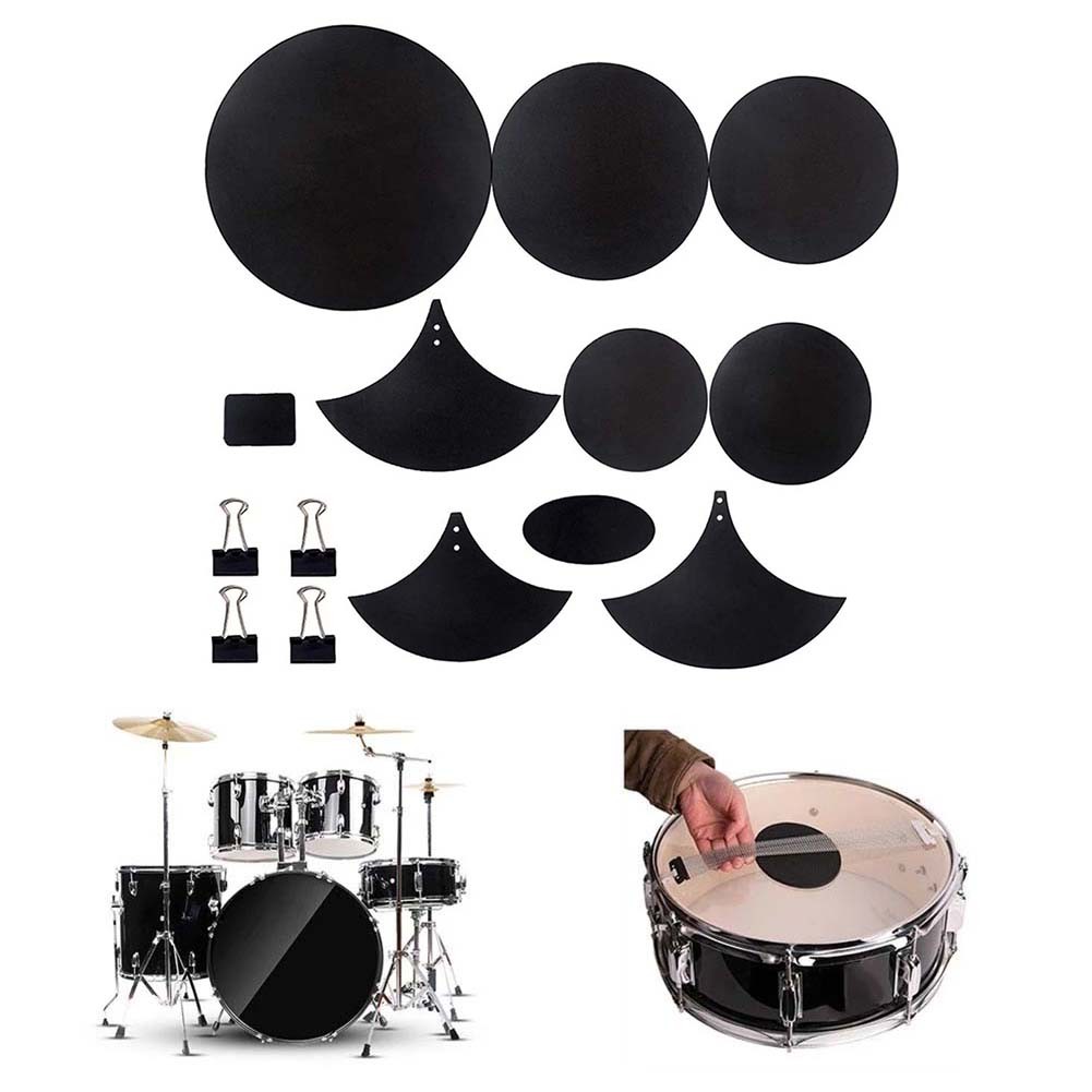 1-Piece Hi-Hat & Cymbal Mute Pad - Rubber Drum Practice Pad To Reduce Noise By 50-80%