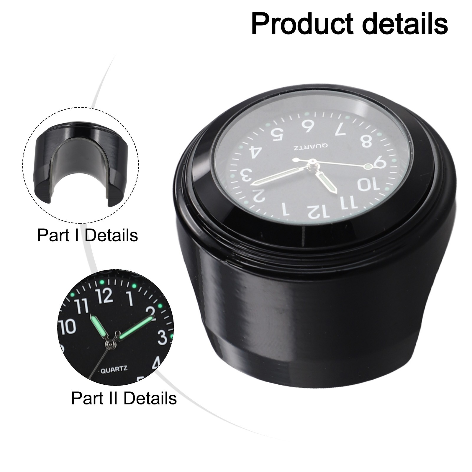 Bike Accessories Handlebar Clock And Thermometer Convenient And Stylish - Picture 32 of 42