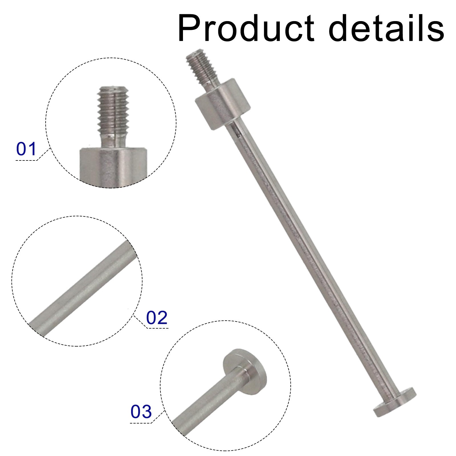 Verschiedene Längen von Flachspitzen Durchmesser 5 mm für Präzisionsmesswerkz - Bild 40 von 64