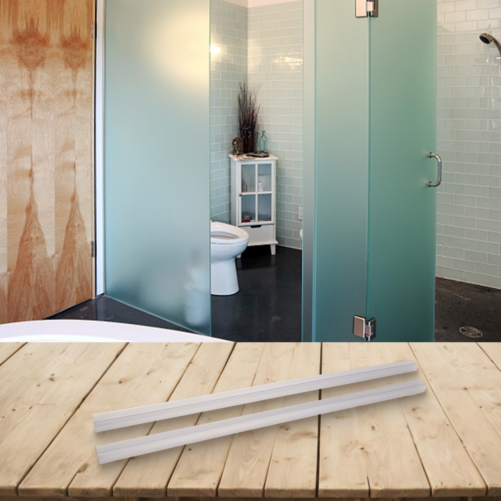 Flexibilität Duschdichtung Zubehör Wasserdicht Badezimmer Ersatzdichtung - Bild 20 von 28